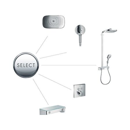 Hansgrohe Raindance Select E Duş Kolonu 300 3 Jet, ShowerTablet Select 300